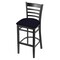 Holland Bar Stool Co 25" Counter Stool, Black Finish, Canter Twilight Seat 314025Blk002 - alternate 1